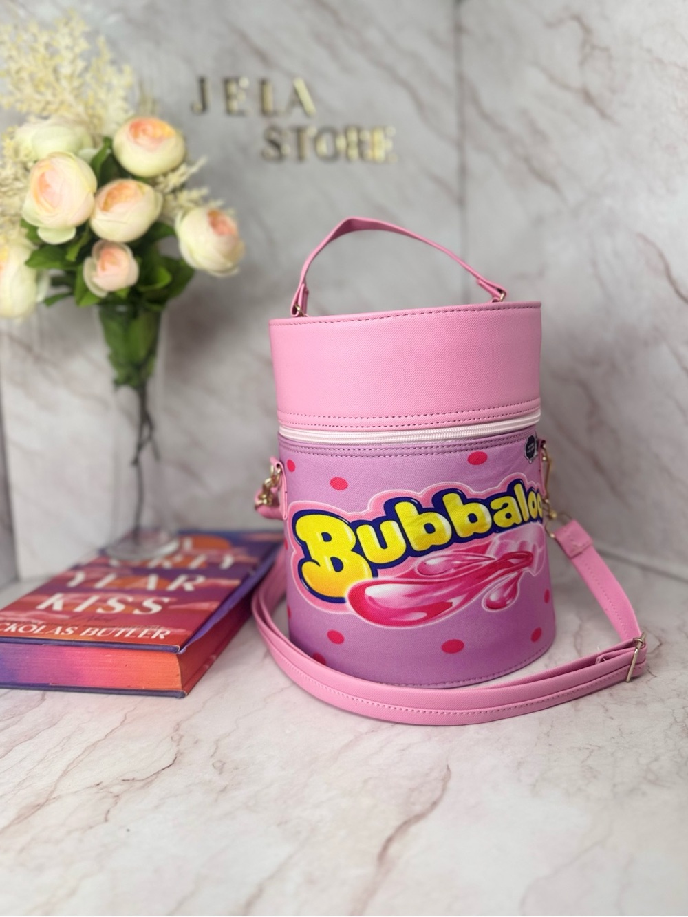 Bubblegum Pink Bubblealoo Style Bucket Bag